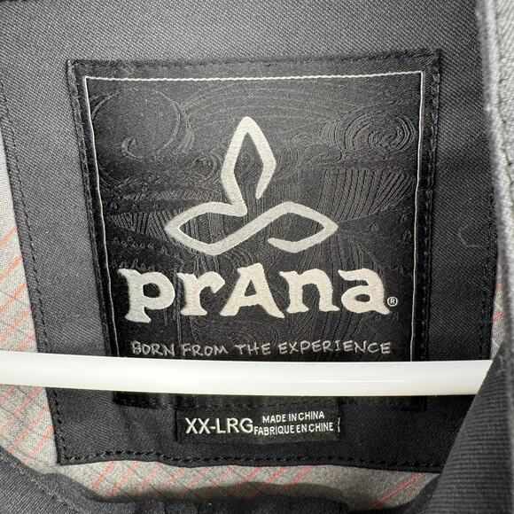 prAna Zion Stretch Full Zip Jacket Mens XXL Black Hiking Outdoor - Picture 7 of 11